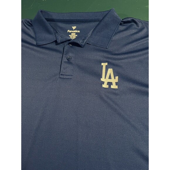 Men’s Los Angeles LA Dodgers MLB Fanatics Polo Shirt 2XLT Tall Blue Baseball - Picture 1 of 5